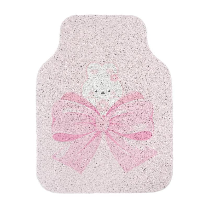 Cartoon Rabbit Wire Loop Car Floor Mat Universal Non Slip Durable