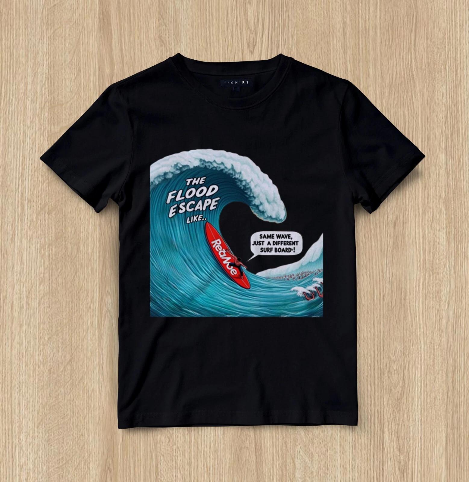 

Custom The Flood Escape Graphic T-shirt Design Unisex Jersey Short Sleeve Tee XL