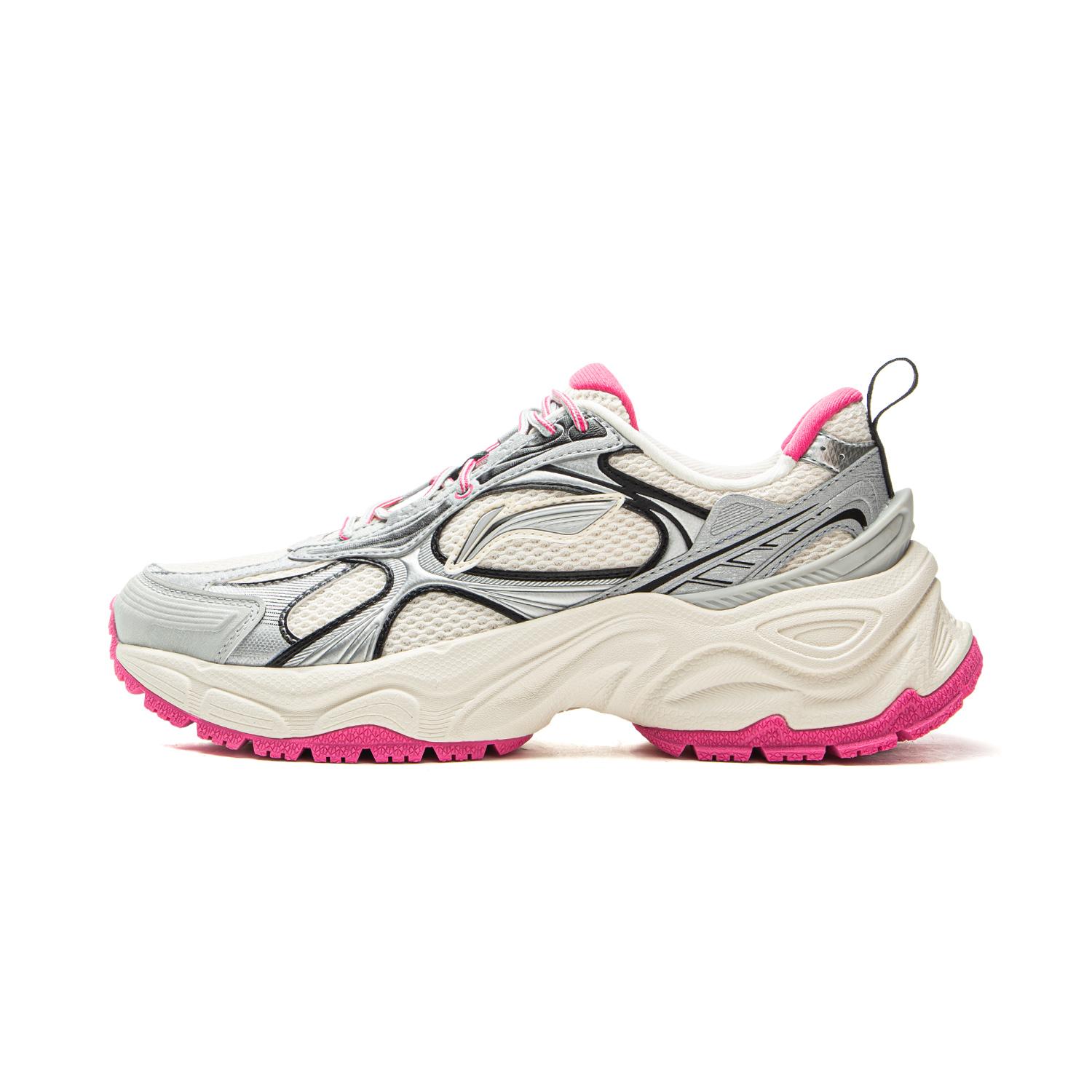 

Новые LiNing Star Ring Нескользящие, Износостойкие, Дышащие Кроссовки с низким верхом Повседневные Женские Серебристо-белые AGCV356-4 37