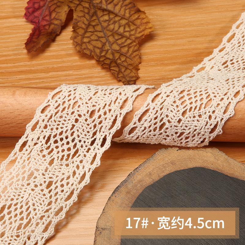 Hollow Lace Handmade Diy Decorative Lace Strap Clothing Clothes Tablecloth Curtains Fabric Material Cotton Thread Lace Edge