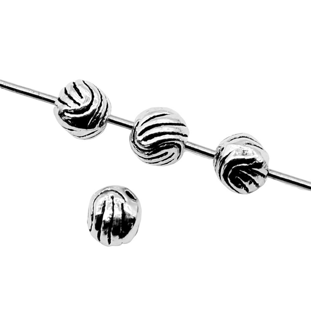 Floral Edge Spacer Beads Ornate Metal Small Hole Charms For Bohemian Beading Supplies