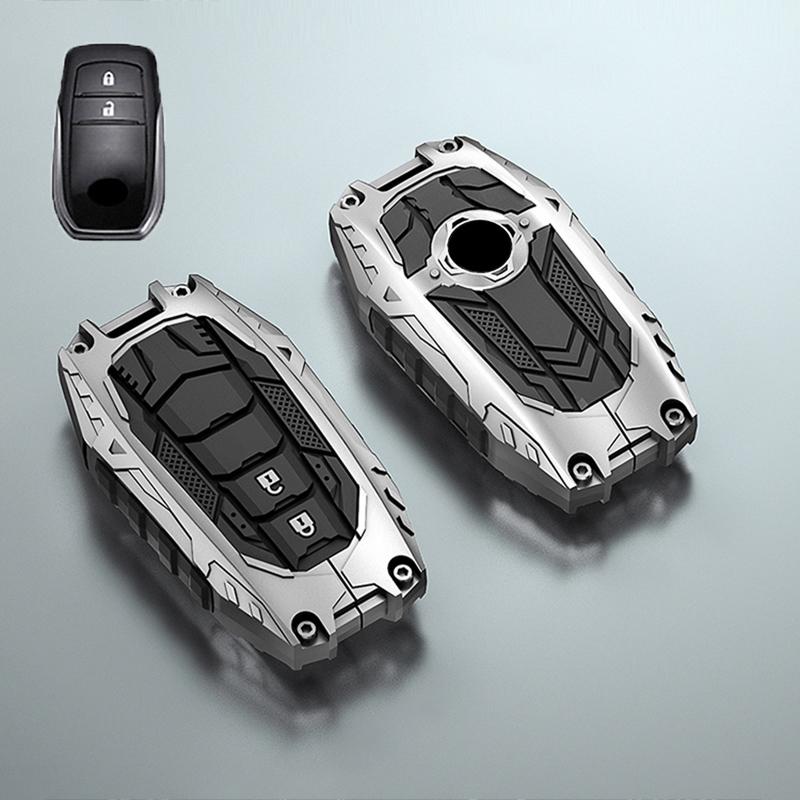 Car Key Case Fob Cover Holder Shell For Toyota Yaris Cross Hilux Innova Fortuner Camry Land Cruiser 200 300 Prado Crown TLK 200