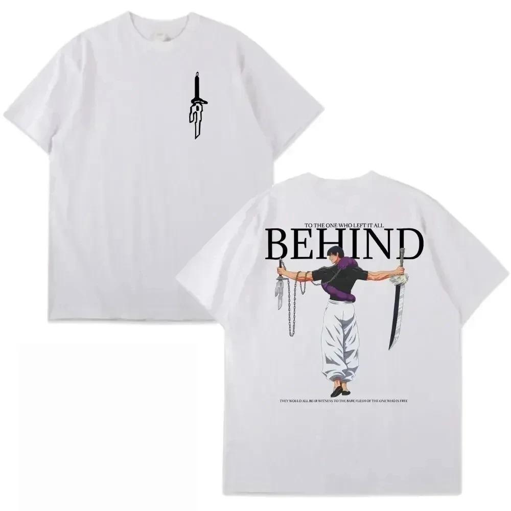 Anime Jujutsu Kaisen Fushiguro Toji To The One Who Lfft It All Behind Grafik T-Shirt Herren Damen Harajuku T-Shirt Y2k Tops