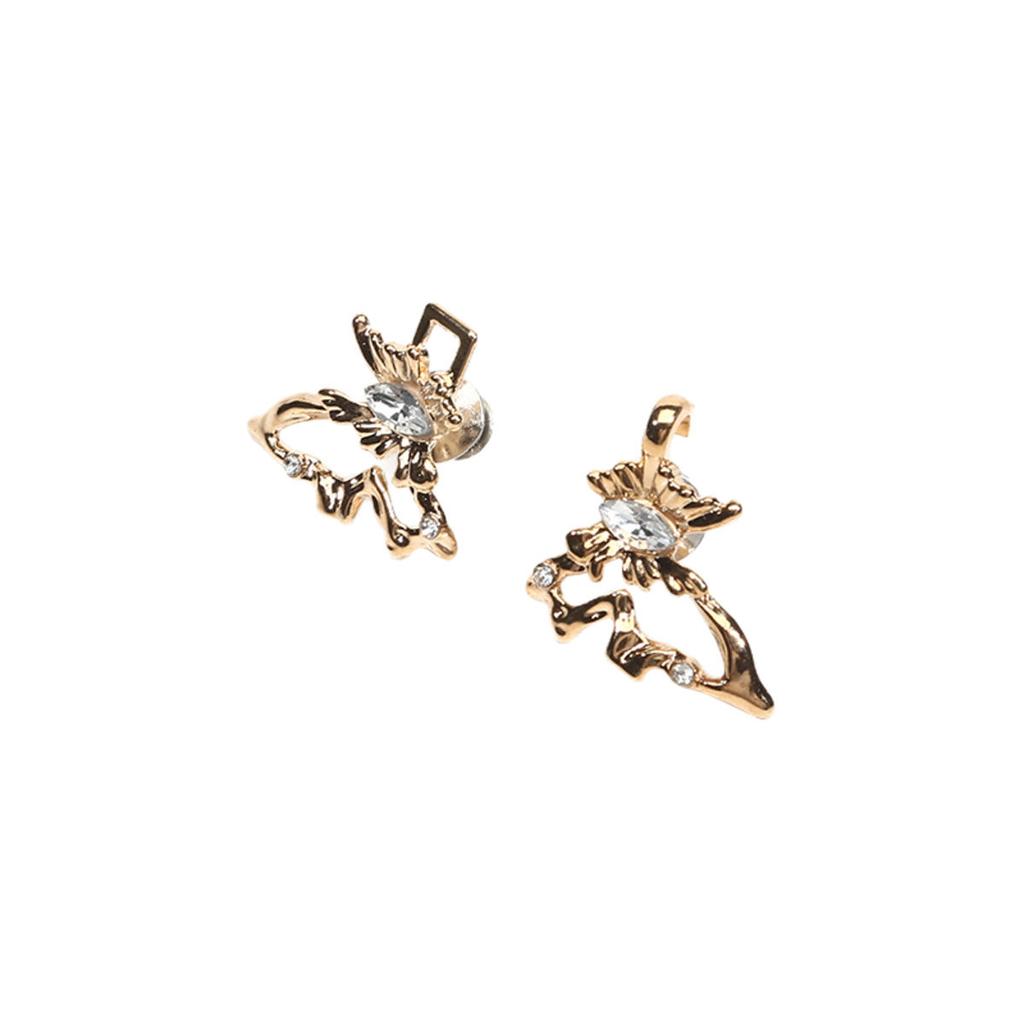 Fashionable Simple Waist Accessory Detachable Non Stitching Button  Butterfly Waist Buckle Minimally Designed Jewelry