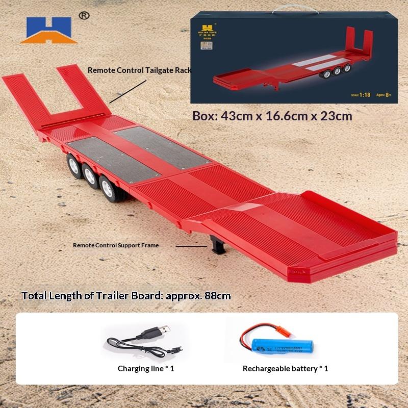 2026 Nuovo Camion RC Huina 1509 e Rimorchio 1502 Scala Reale Lega Controllo Remoto Veicolo da Costruzione Giocattolo per Collezionismo
