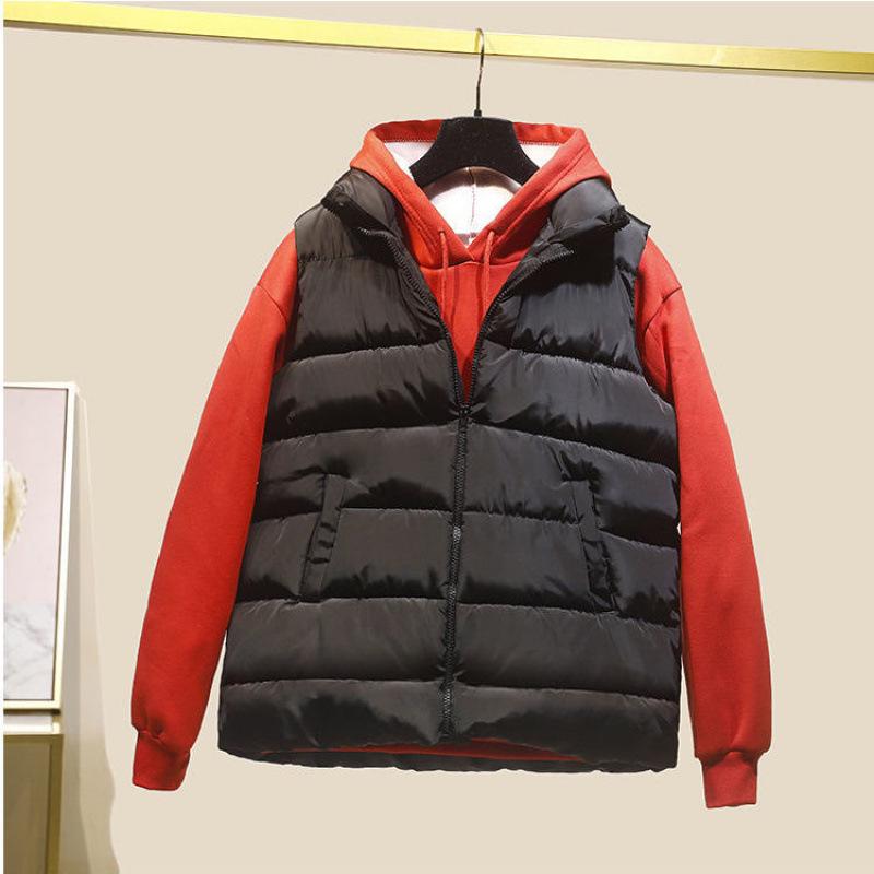 Korean-Style Loose Winter Cotton Vest for Female Students - Sleeveless, Cotton-Padded, Bread-Style, Thickened Women's Coat