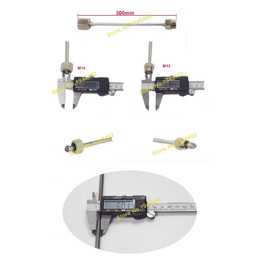 30cm with M14 and M12 Nuts High Pressure Diesel Pipe for Common Rail Fuel Tube for Common Rail Test Bench