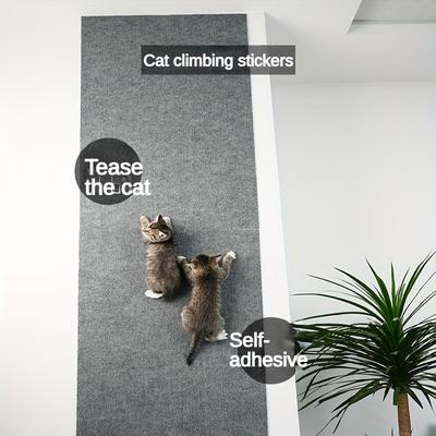 Wall Mounted Cat Scratching Pad Non Slip Self Adhesive Cat Scratching Board, Durable And Cuttable Indoor Furniture Protector