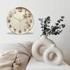 Contemporary Round Glass Wall Clock 30cm Custom Design Silent Non-Ticking Home Decor