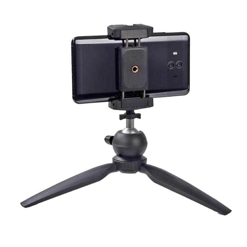 Bardzo Szeroki Zacisk Uchwytu na Telefon z Mocowaniem Zimna Stopka dla Smartfonów 7-calowych Wielopozycyjna Regulacja Wygodny w Podróży Zacisk