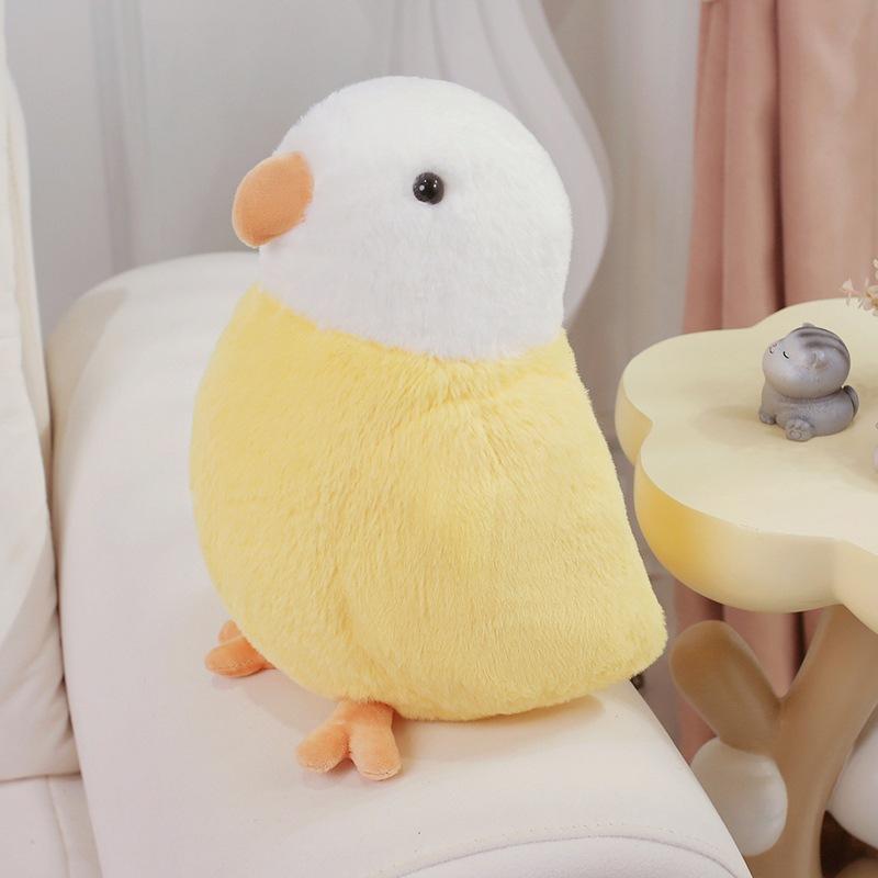 Cute Soft Parrot Doll Plush Toy Bird Doll Children Accompany Soothing Rag Doll Girl Birthday Gift