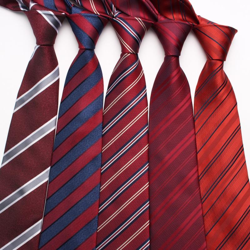 

Business Dress Suit Tie Men S Polyester Red Wedding Tie