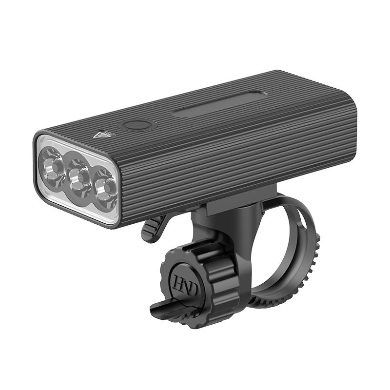 P13 Dual-color Bicycle Front Light Rechargeable Bright Flashlight Cycling Equipment Bicycle Night Riding Accessories for Mountain Bikes