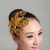 Chinese Style Performance Headpiece Crystal Flowers Stage Tiara  Stage Performance Hair Accessories
