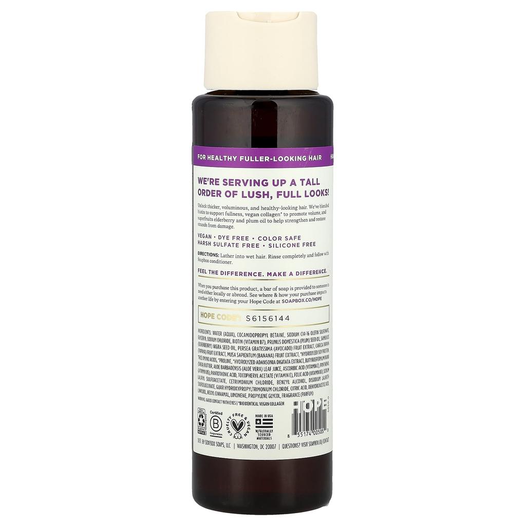 Restore & Volume Shampoo, Biotin & Superfruit, 16 Fl Oz (473 Ml)