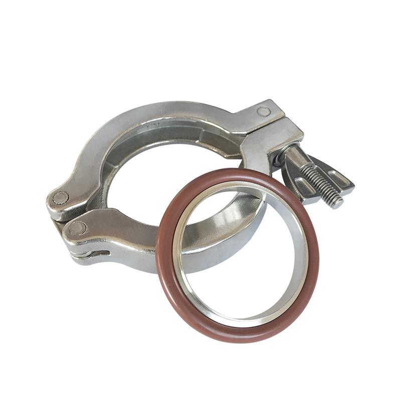 304 Stainless Steel KF16-KF50 Vacuum Quick-Release Clamps & Flanges