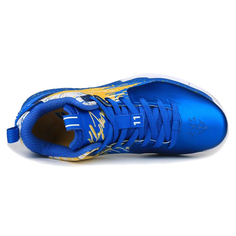 New Anta KT2 Cushioning, Slip Resistant, Abrasion Resistant, Breathable Low Top Basketball Shoes Men's Blue Yellow 11721101-3