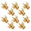 10PCS MCX Socket PCB Soldering Board End Jacks 4 Pin Female Connector OFC Material 50ohms