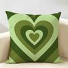 Sweet Love Cushion Cover Durable Hypoallergenic Organic Linen Short Pillow Cover Washable