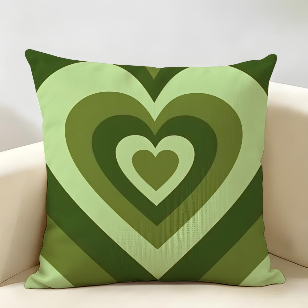 Sweet Love Cushion Cover Durable Hypoallergenic Organic Linen Short Pillow Cover Washable