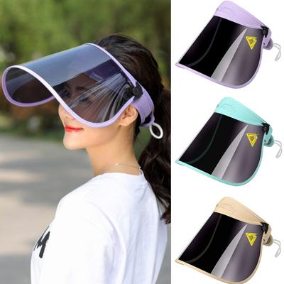 Men Women Portable Foldable Sun Hat Sunshade Cap Anti-UV Visor Face Cover Shield