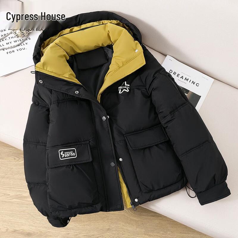 

Кипарисовая куртка женская свободная с капюшоном, толстая хлопковая L