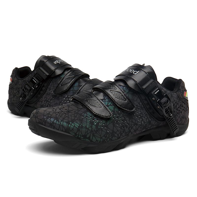Dual-Use Professional Cycling Shoes for Men & Women - Road & Mountain Bike Racing with Hard Sole