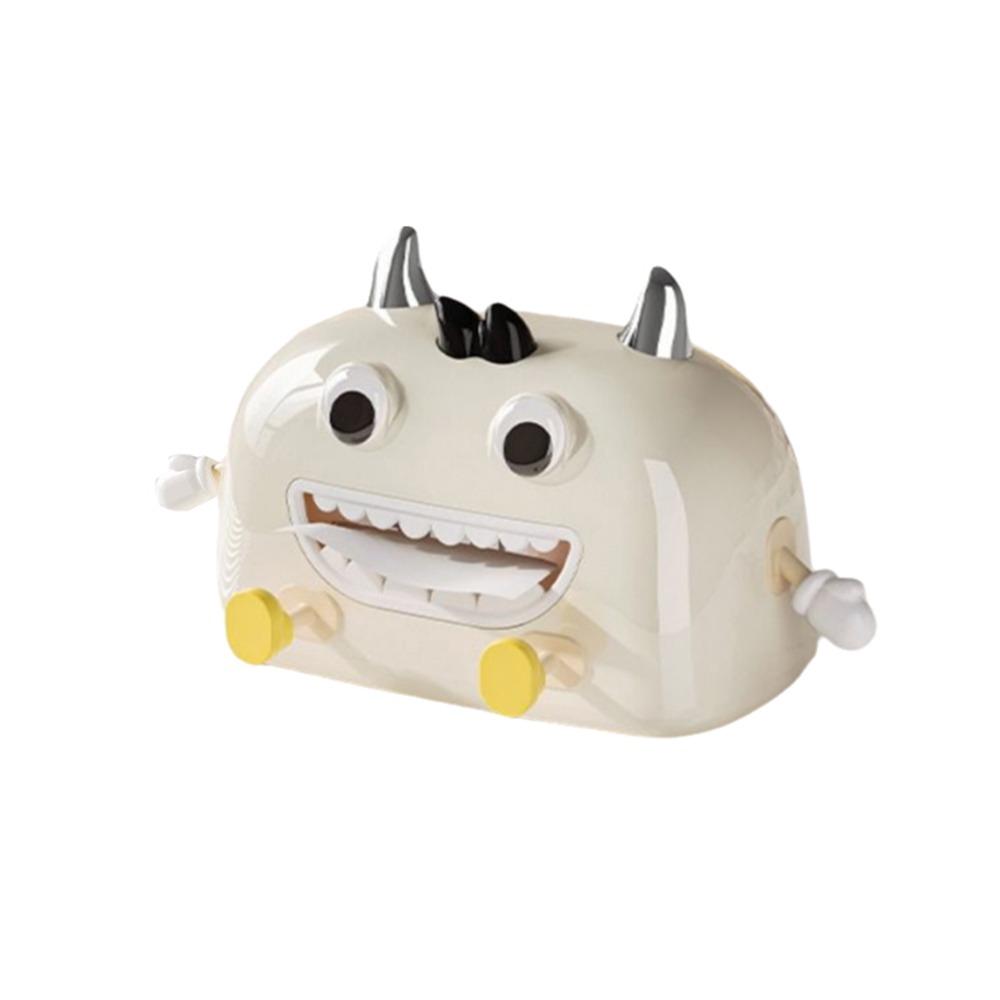 Cute Desktop Tissue Case with Phone Holder Facial Tissue Holder Cartoon Tissue Box  Entrance Hall