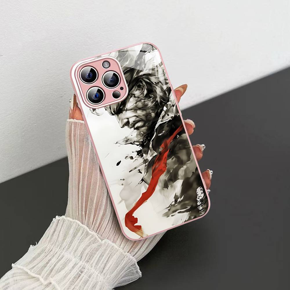 Popular Game M-Metal Classic G-Gear Tempered Glass For Iphone 14 13 12 11 Pro Mini XS MAX 14Plus X XS XR Fundas