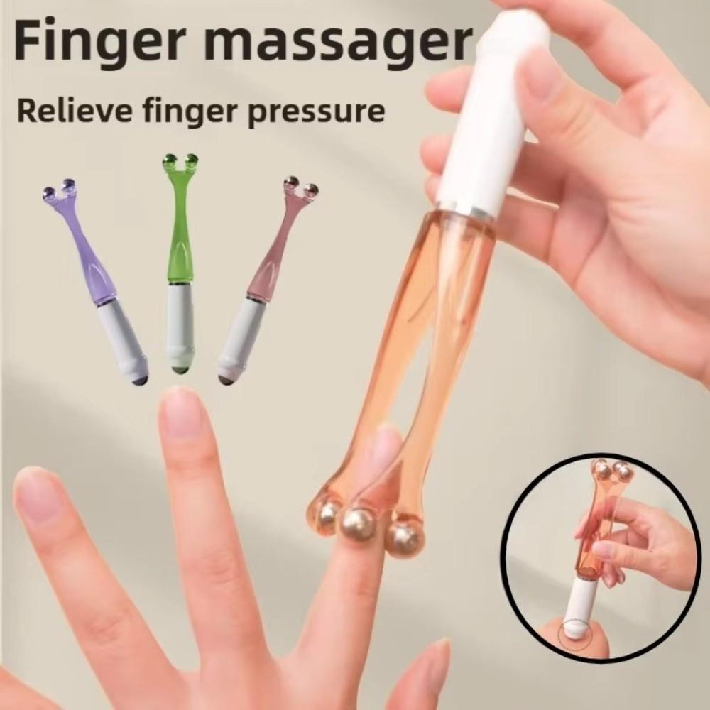 Relieve Finger Fatigue Roller Finger Massager Dual-Row Roller Acupoint Massager Roller  Relief Tool