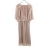 unused nano universe Check switching Five-quarter sleeve Spandex drape 2-way one piece Women Used