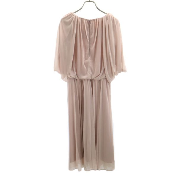 unused nano universe Check switching Five-quarter sleeve Spandex drape 2-way one piece Women Used