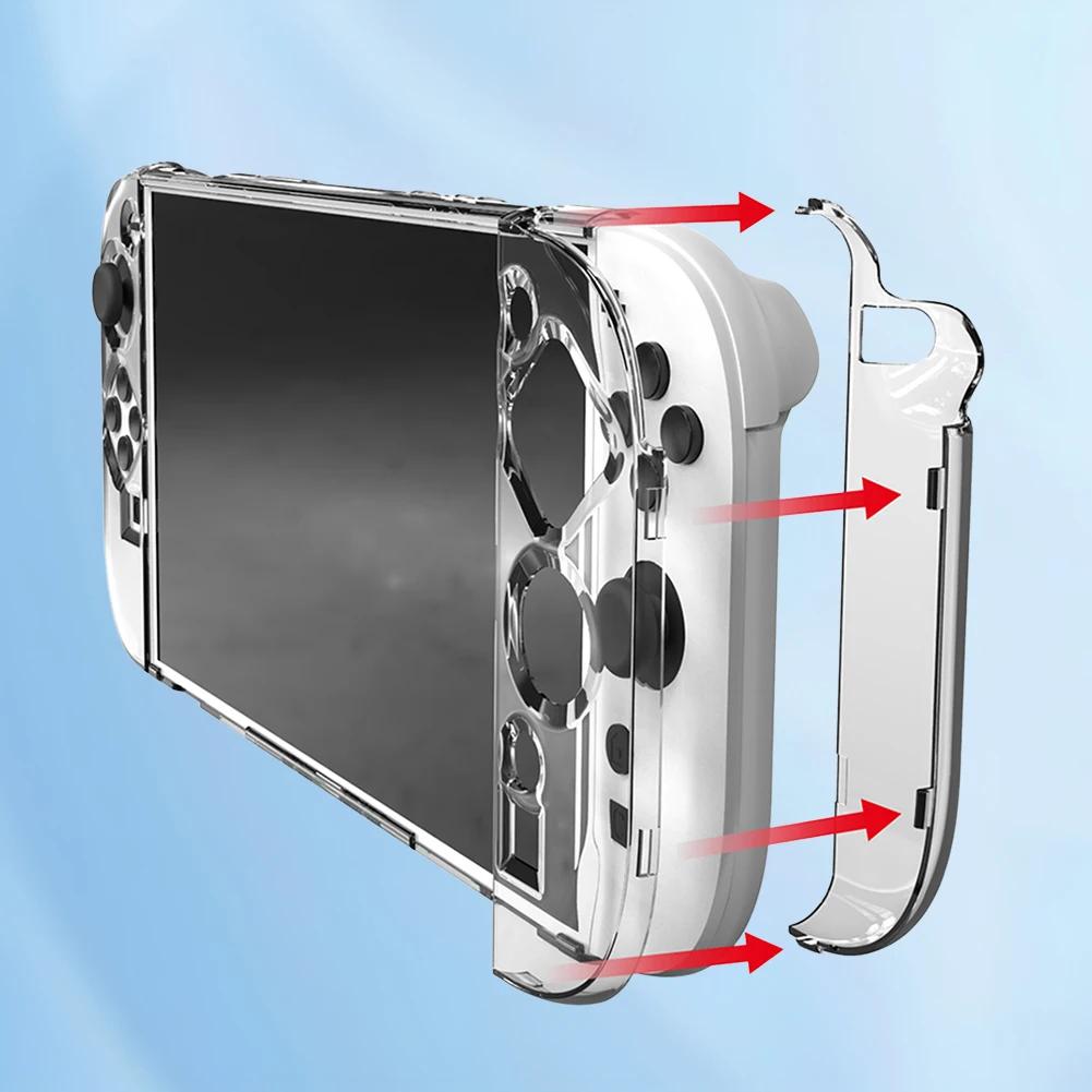Clear PC Hard Case for Switch 2 Split Protective Shell Cover Anti-scratch Crystal Protector Case for Nintendo Game Accessories