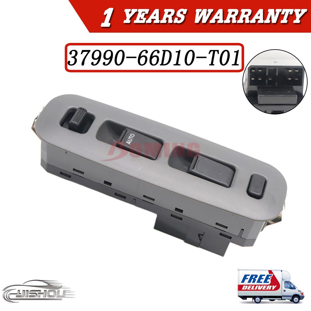 Front Power Window Switch Left Side 37990-66D10-T01 Fits 1999-2006 Suzuki Gray