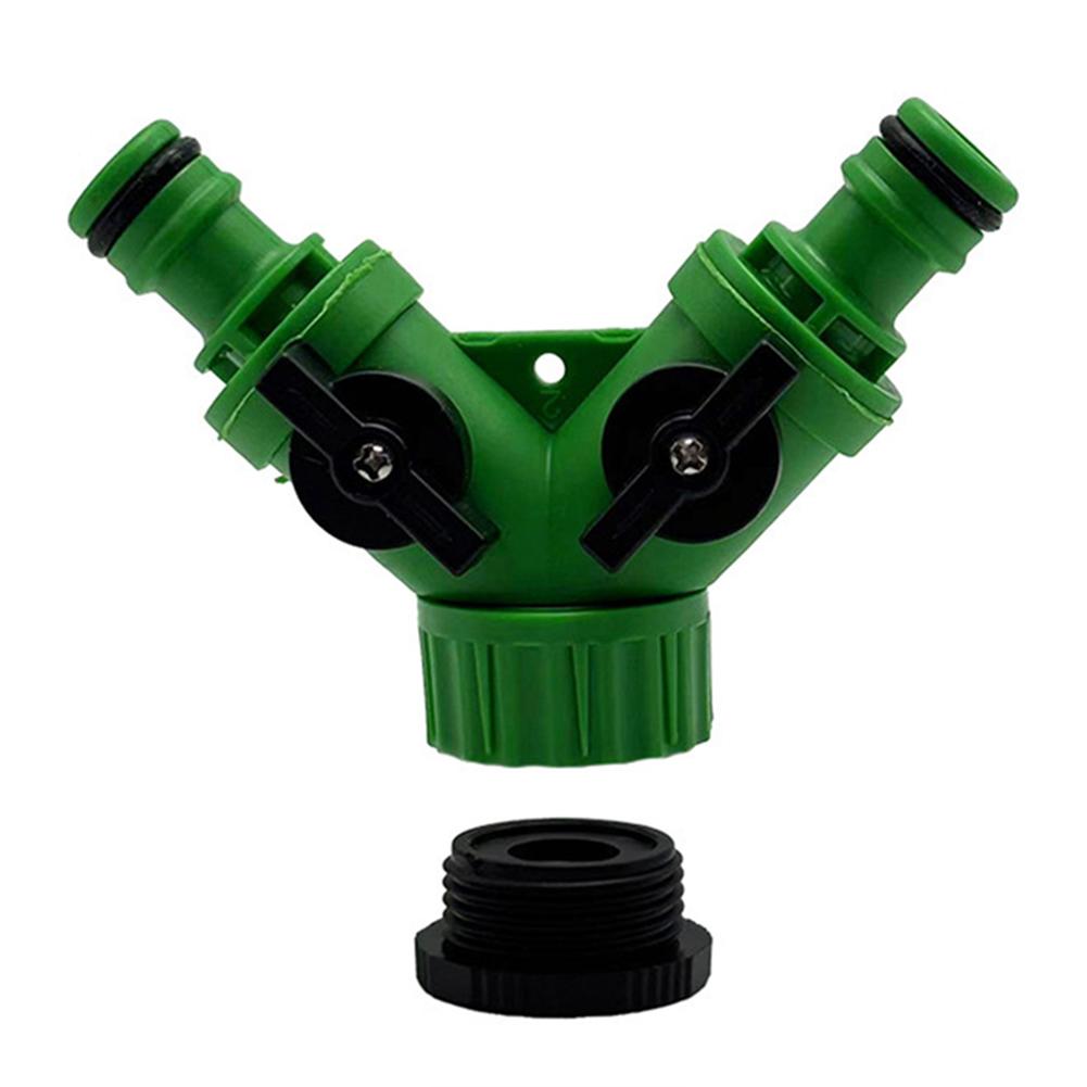 1 Stück Wasserhahn-Umlenker 8*3cm Tropfender Wasserhahn-Adapter Typ Y Abzweigung Eins zu Zwei Außengewinde Wasserhahn Wasserumleitung Verbindungsstücke