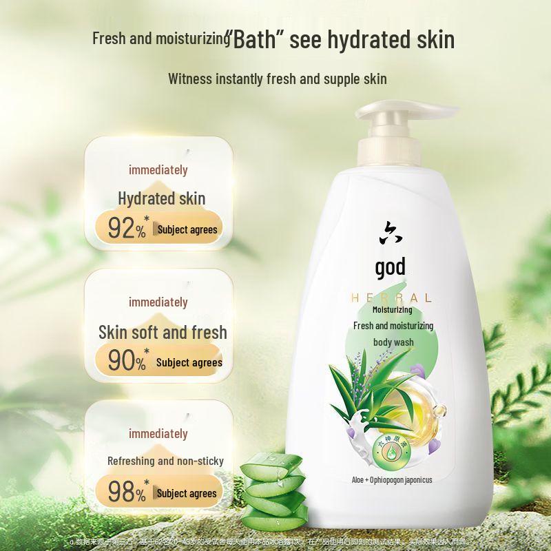 Liushen Clear & Moisturizing Shower Gel with Walch Hand Sanitizer Bundle