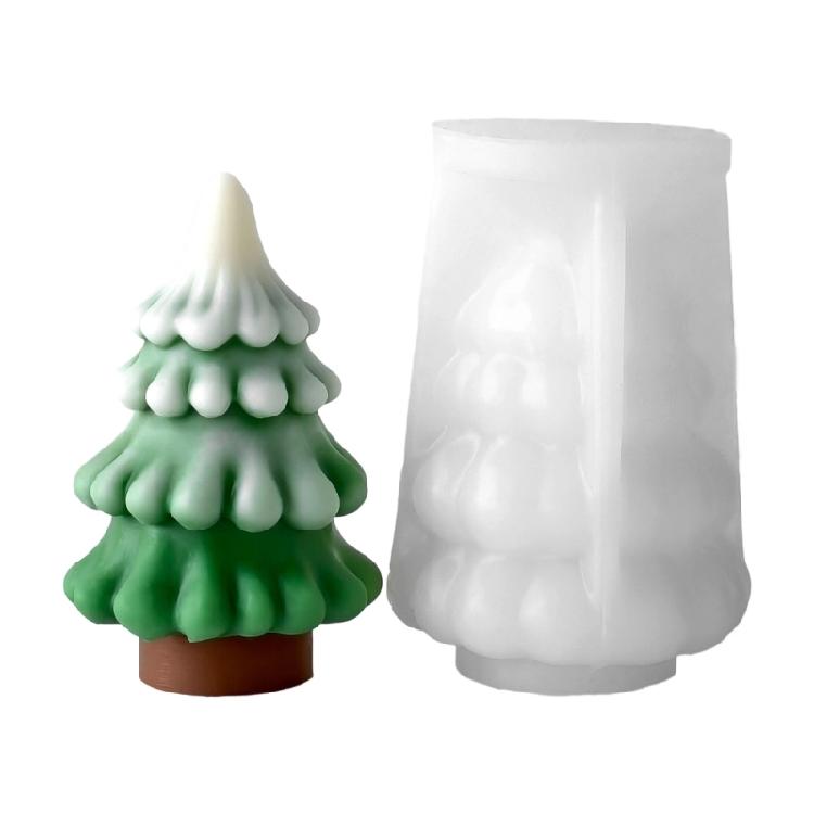 Silicone Moulds Christmas Tree Candle Molds Ornament Molds Epoxy Resin Molds Plasters Molds for Candle Making