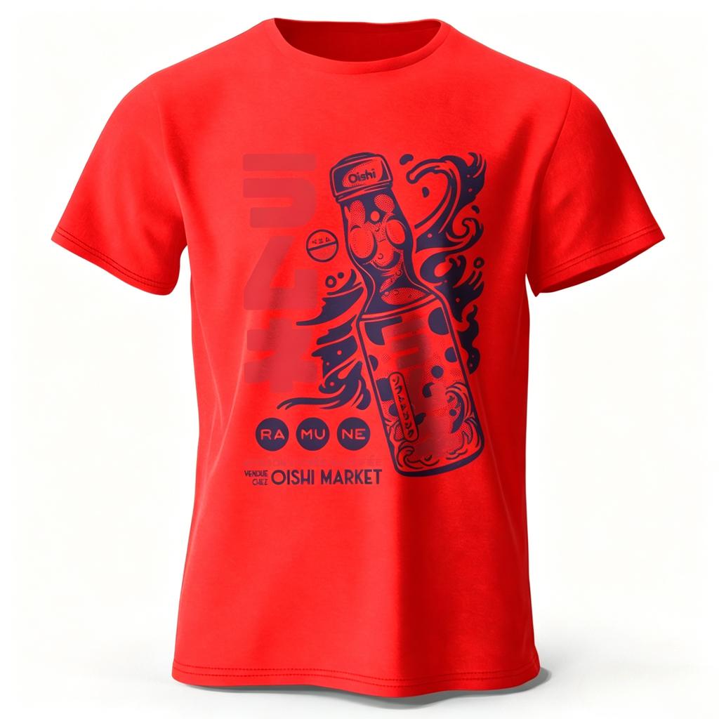 Pebble Soda Printed Cotton TShirt Soft Fabric Short Sleeve Tee Harajuku Unisexs Clothing and Womens Clothing 2026 Summer T Shirt
