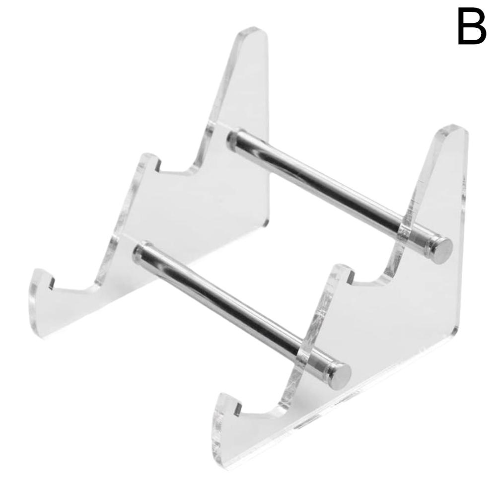 2 Tiers Keyboard Display Holder Transparent Acrylic Keyboard Stand Computer Mechanical Keyboard Rack Storage Detachable Holder