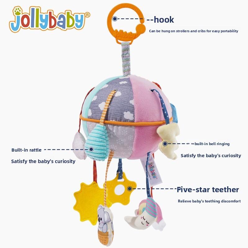 Whale Plush Baby Car Toy Hanging Mobile With Visual Stimuli For Sensory Development
