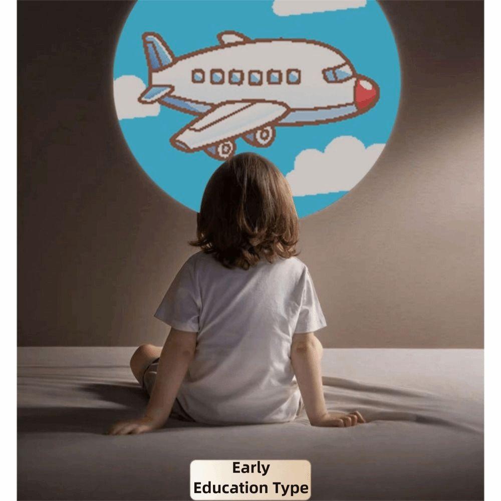 Early Education Flashlight Projector Toy 16 Cards Projection Torch Lamp  Children Education