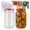 48x Jar 815ml for HONEY JAM MUSHROOMS PRESERVES Glass Jars + Lid Ø 82