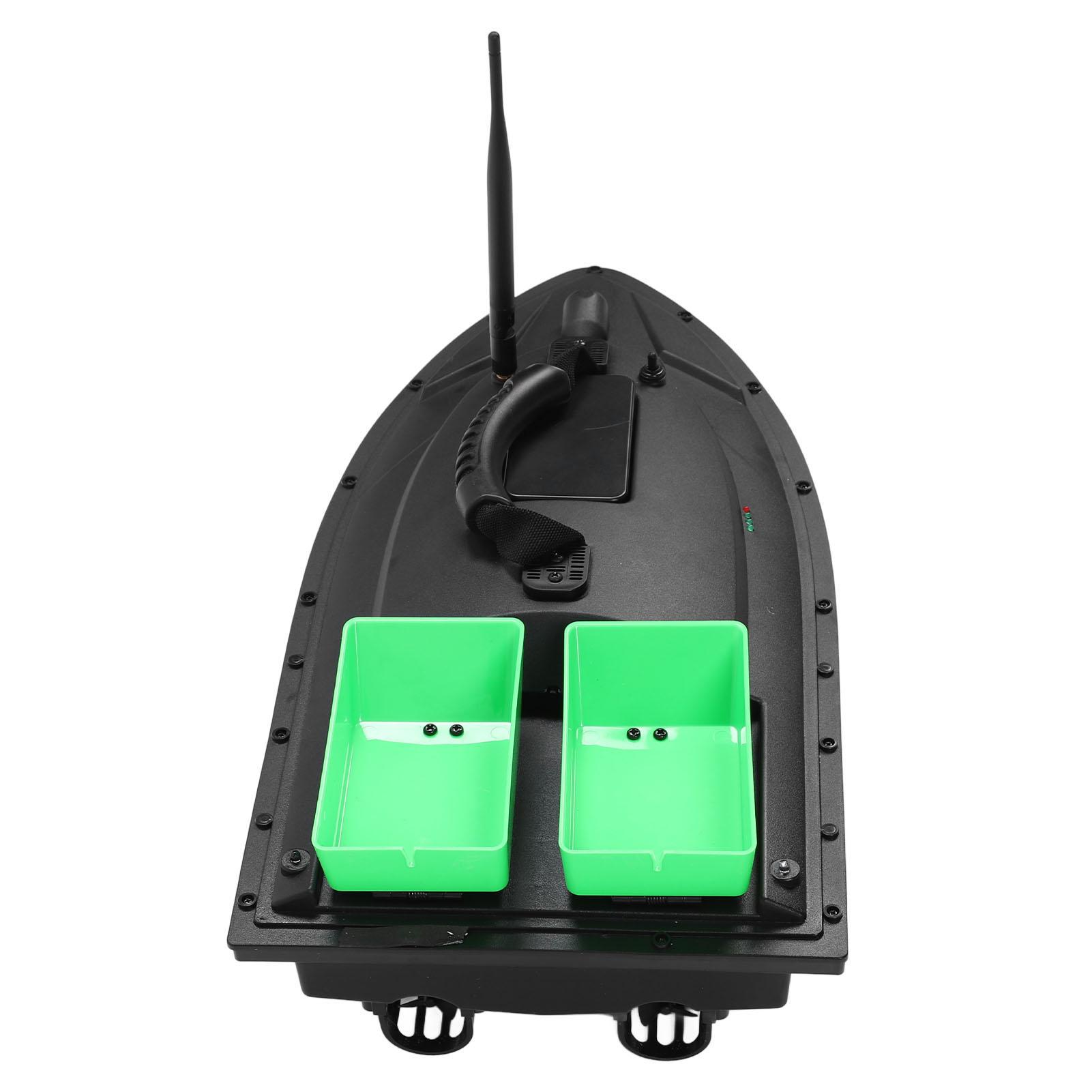 

RC Bait Boat 500M Distance Electric Remote Control Fishing Boat with 1.5kg Loading Baiting Bins Double Motor