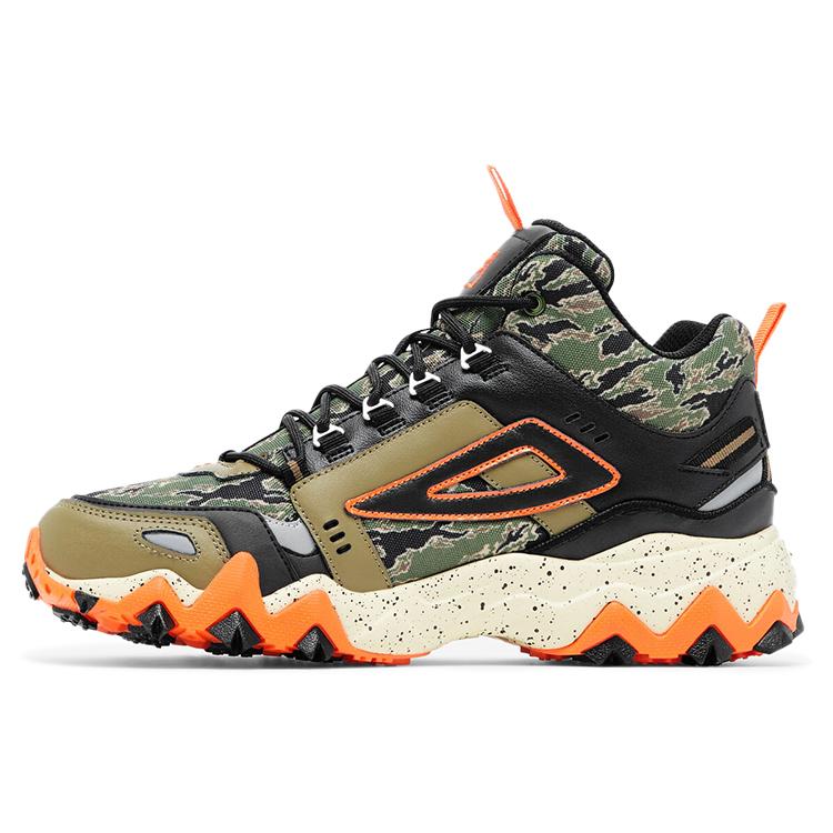 FILA Oakmont Comfortable Mid top Chunky Sneakers Men s Green Orange US Version 1JM01630_305 44