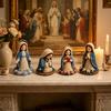 DIY Christian Beading Tiny Beaded Kit Handmade Kit Cute 4-Pack Jesus/Mary DIY Mini