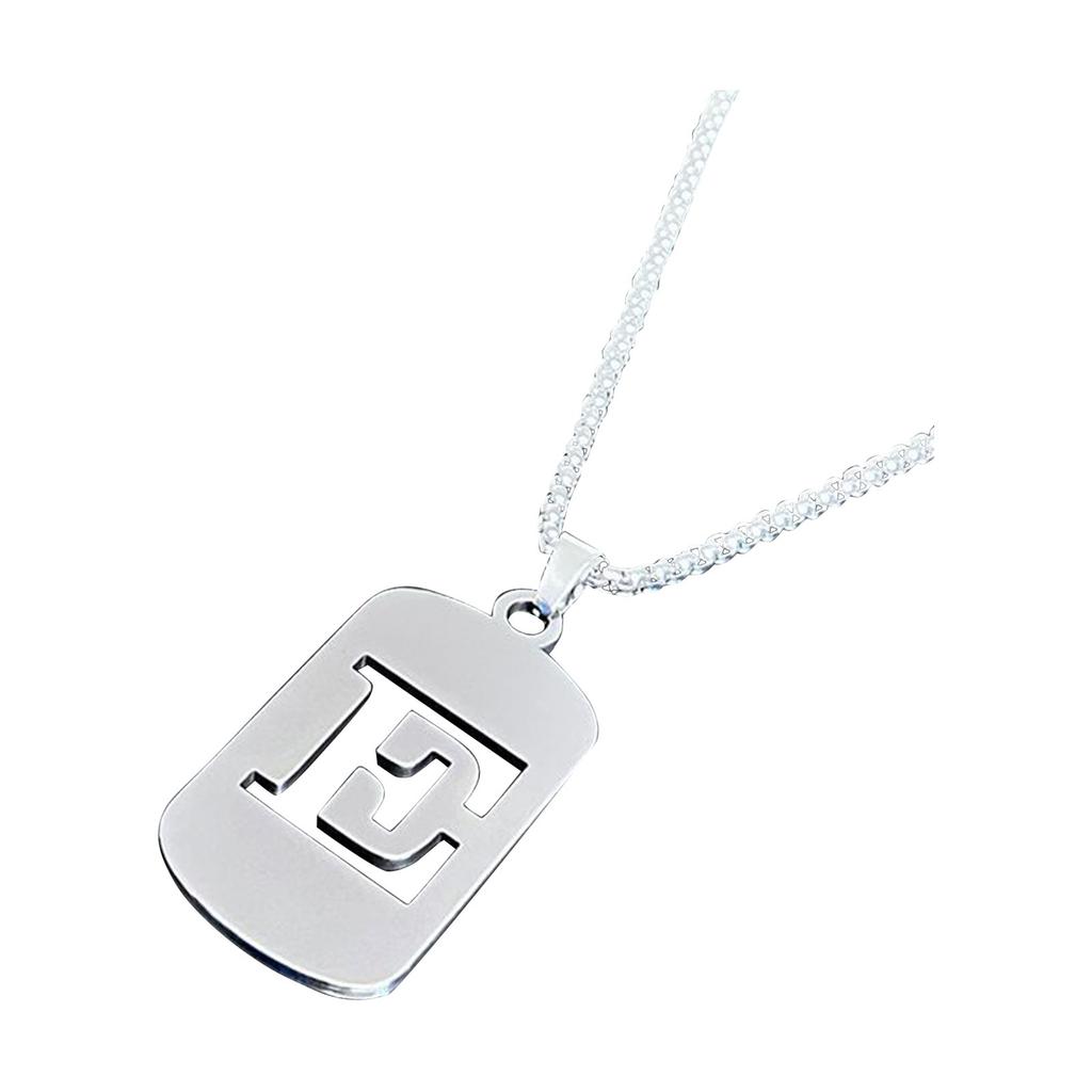 26 English Hollow Titanium Steel Non-fading Jewelry Necklace High-grade  And Winter Sweater Chain