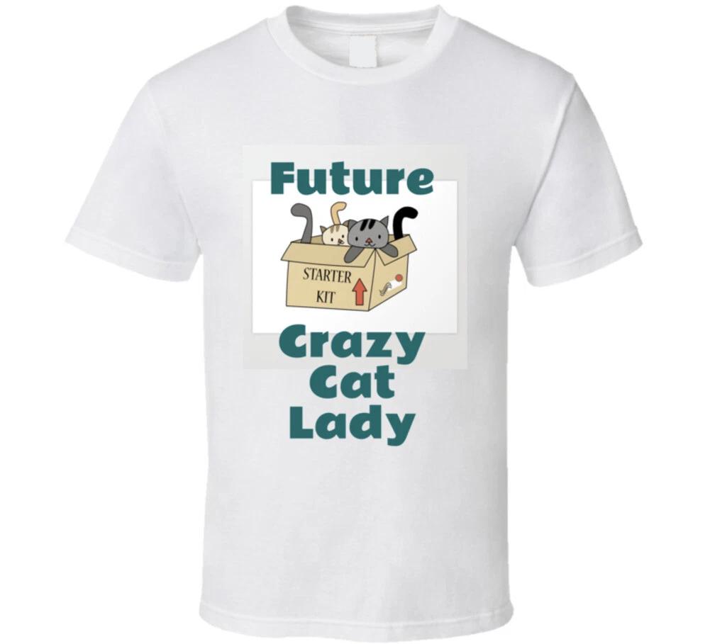 Future Crazy Cat Lady T Shirt 2XL