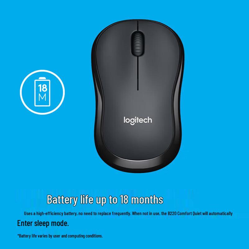 Logitech B220 Silent Wireless Office Mouse