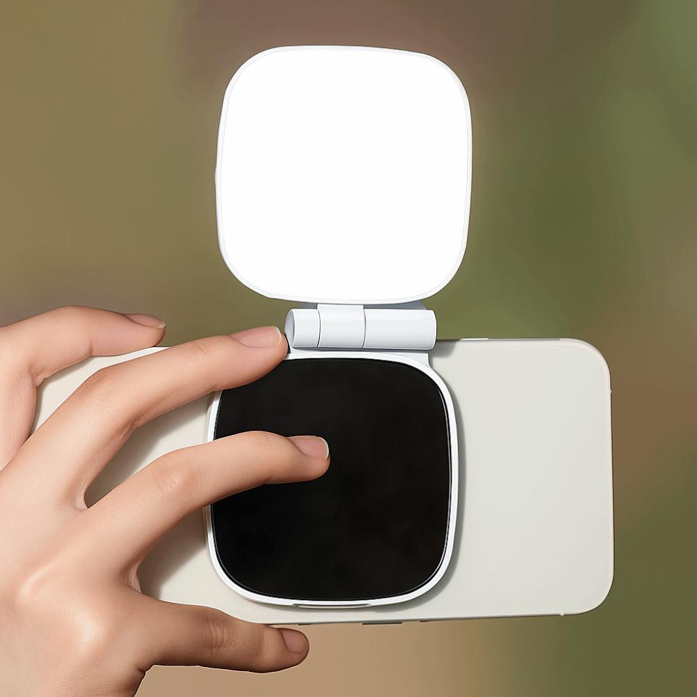 3 Color Magnetic Phone Selfie Light Folding LED Phone Fill Light  Makeup Photography