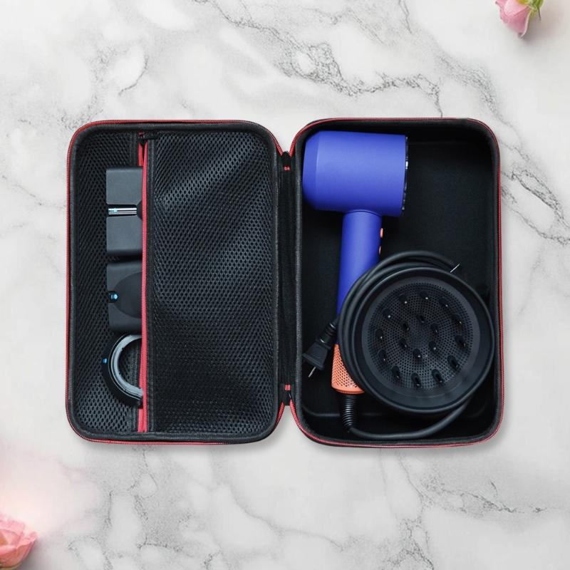 Portable Hair Dryer Carrying Case Anti Shock Storage Bag Compact Protections Cover Soft Cushioned Storage Case for HD16